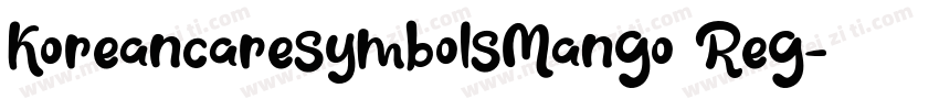 KoreancaresymbolsMango Reg字体转换